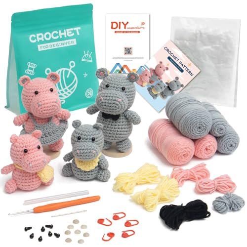 Loops & Threads Hippo Crochet Kit